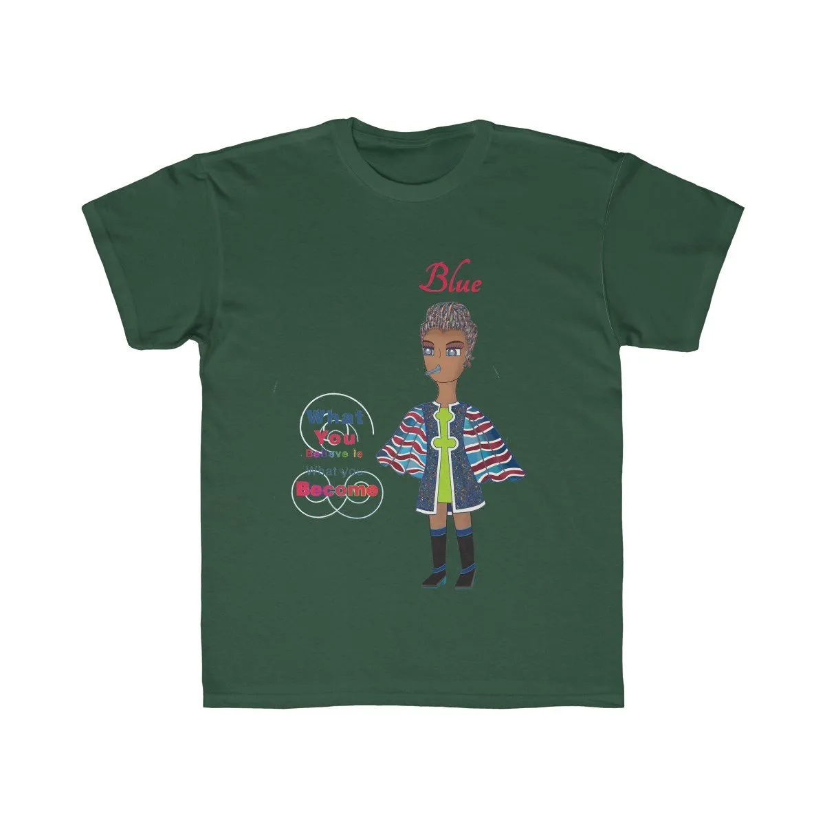 Blue Kids Regular Fit Tee