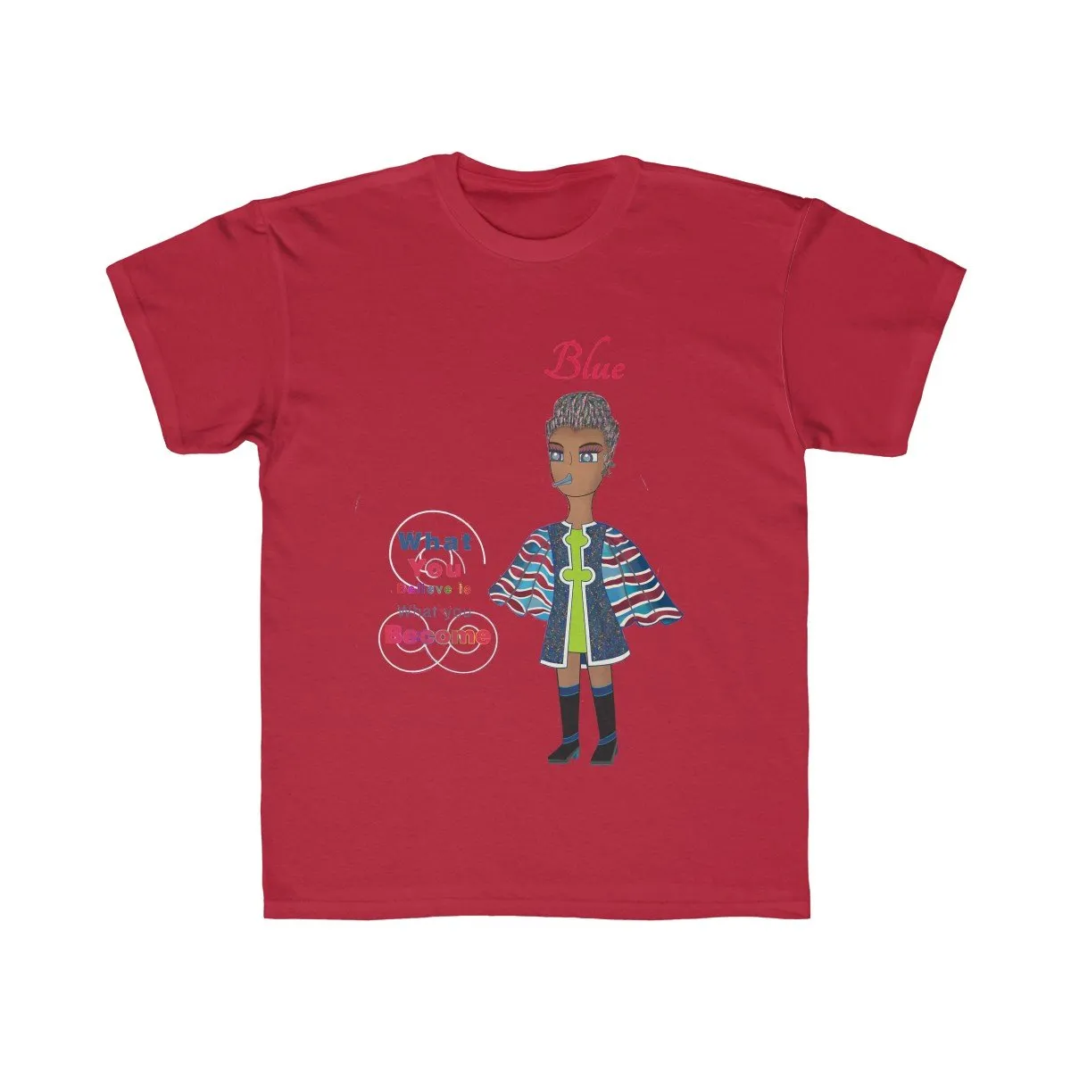 Blue Kids Regular Fit Tee