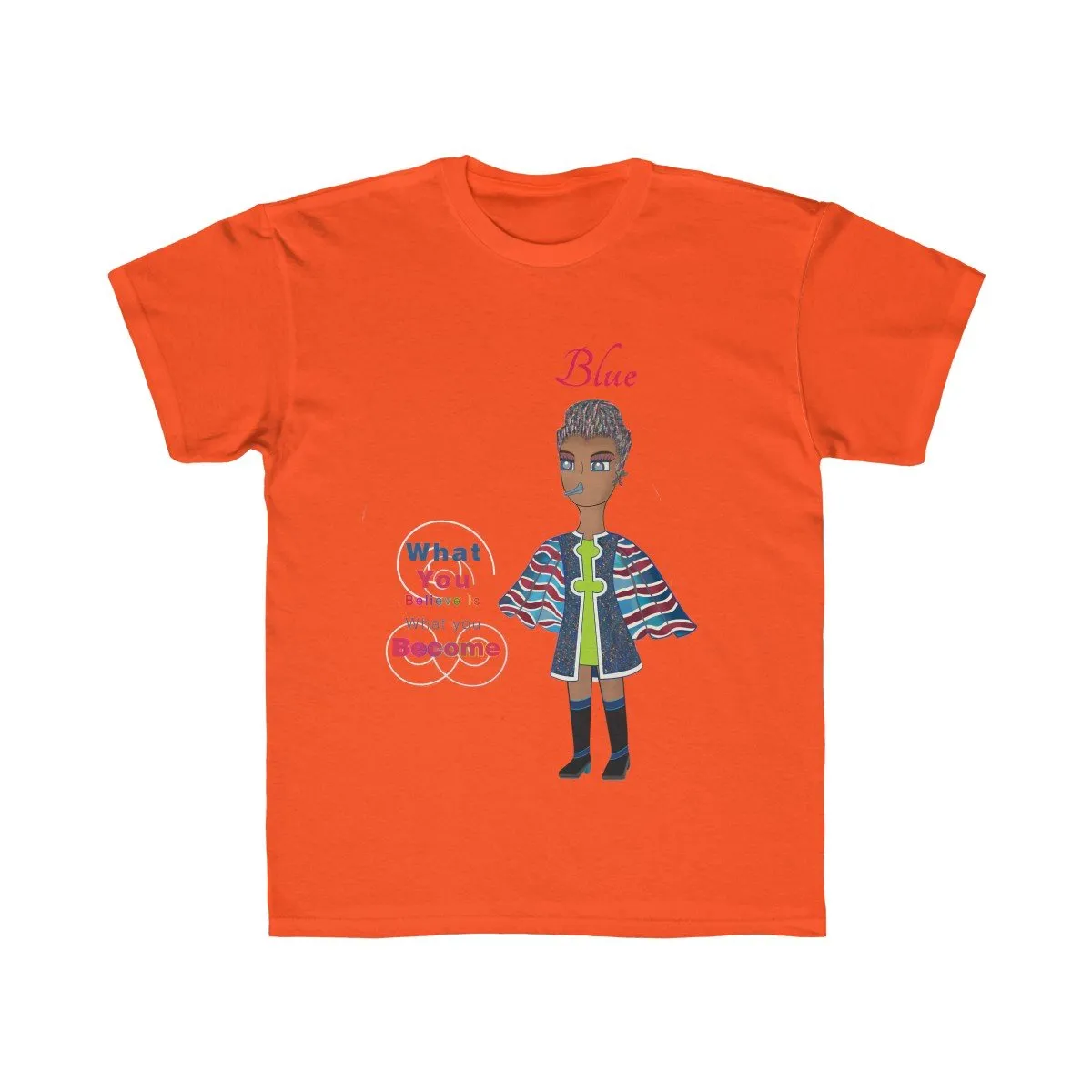 Blue Kids Regular Fit Tee