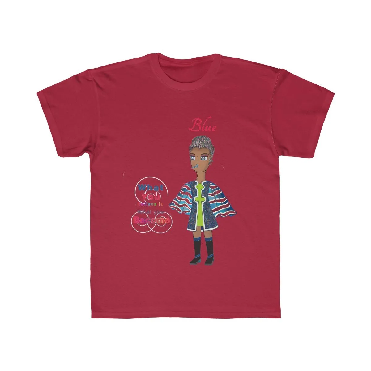 Blue Kids Regular Fit Tee