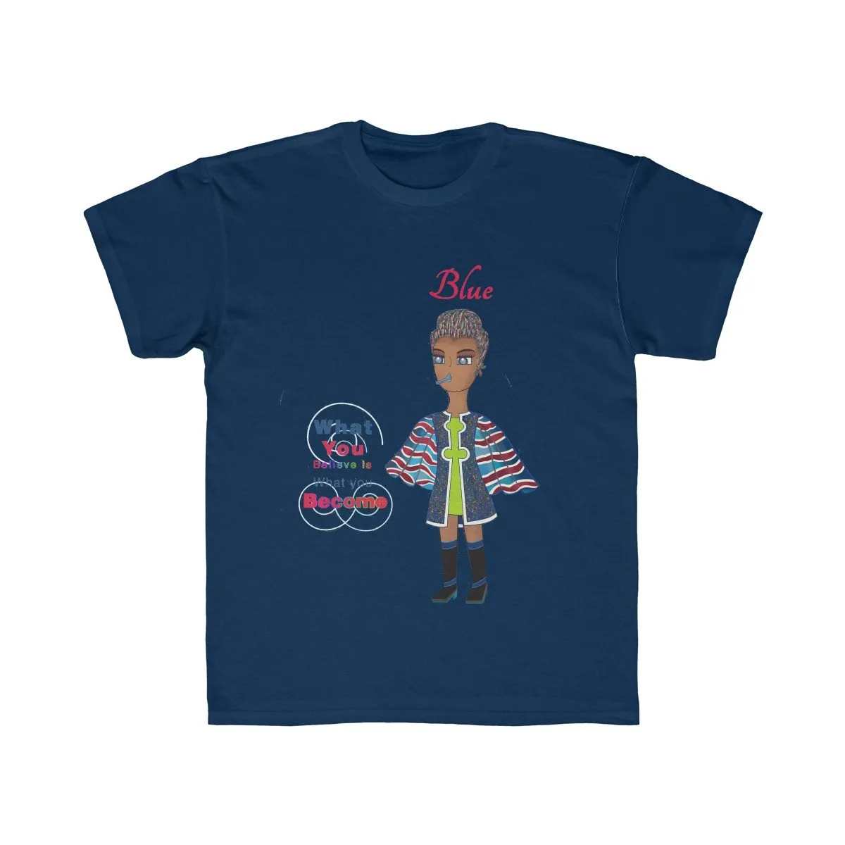 Blue Kids Regular Fit Tee