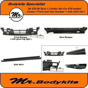 BMW E30 M-Tech 1 Style Bodykits (Front & Rear Bumper   Side Skirts) Combo Set - Sedan/Coupe by Mr Bodykits