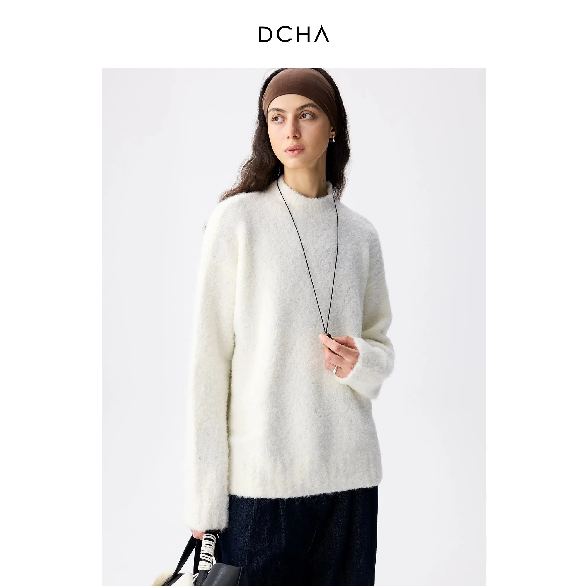 Bouclé Texture Sweater