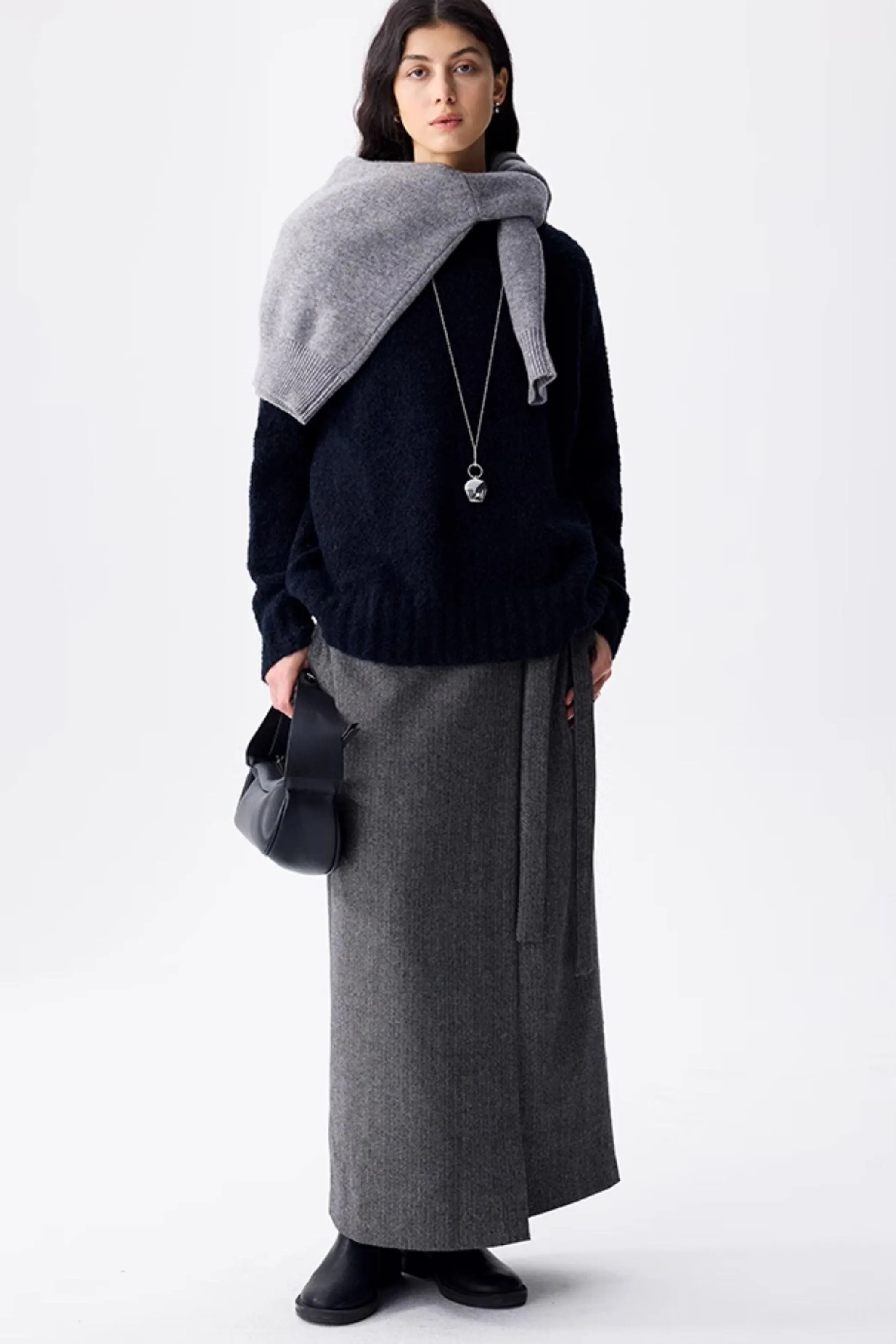 Bouclé Texture Sweater