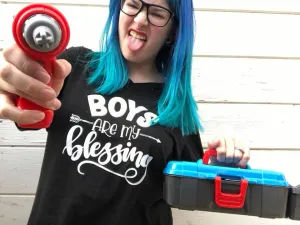 Boys Are My Blessing Boy Mama Tee