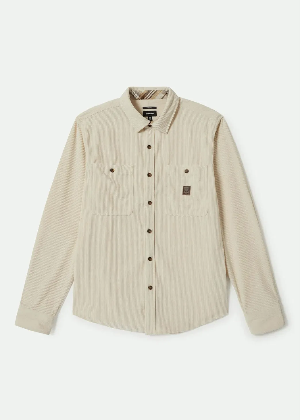 BRIXTON The Field Corduroy Overshirt - Whitecap