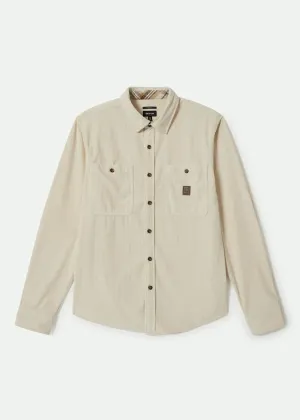 BRIXTON The Field Corduroy Overshirt - Whitecap