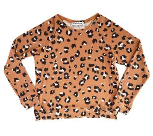 Brokedown Clothing Women's Cheetah Sweatshirt in Caramel