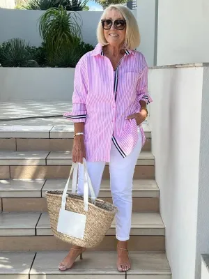 Caitlin - Striped Shirt