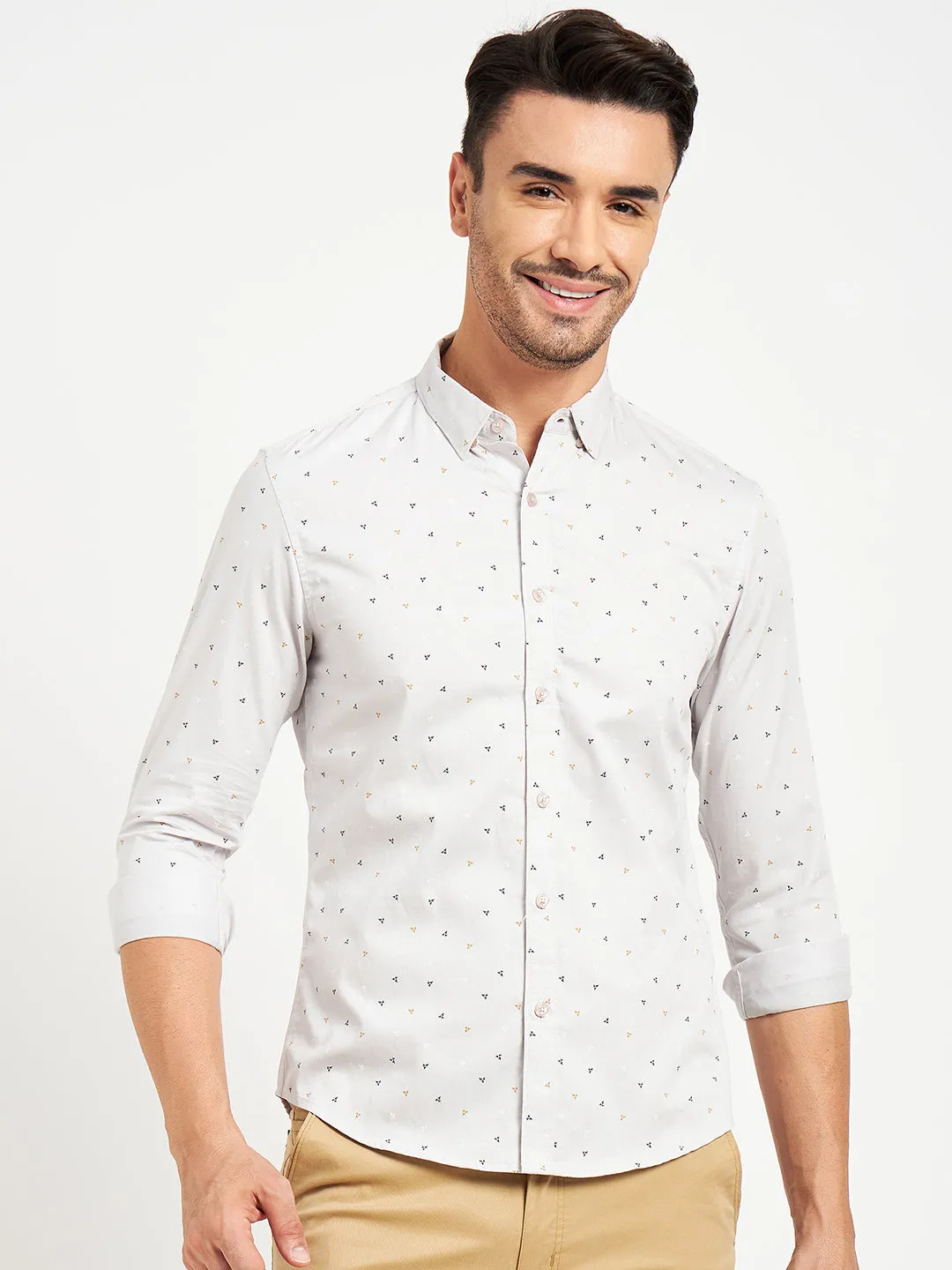 Camla Grey Shirts For Men