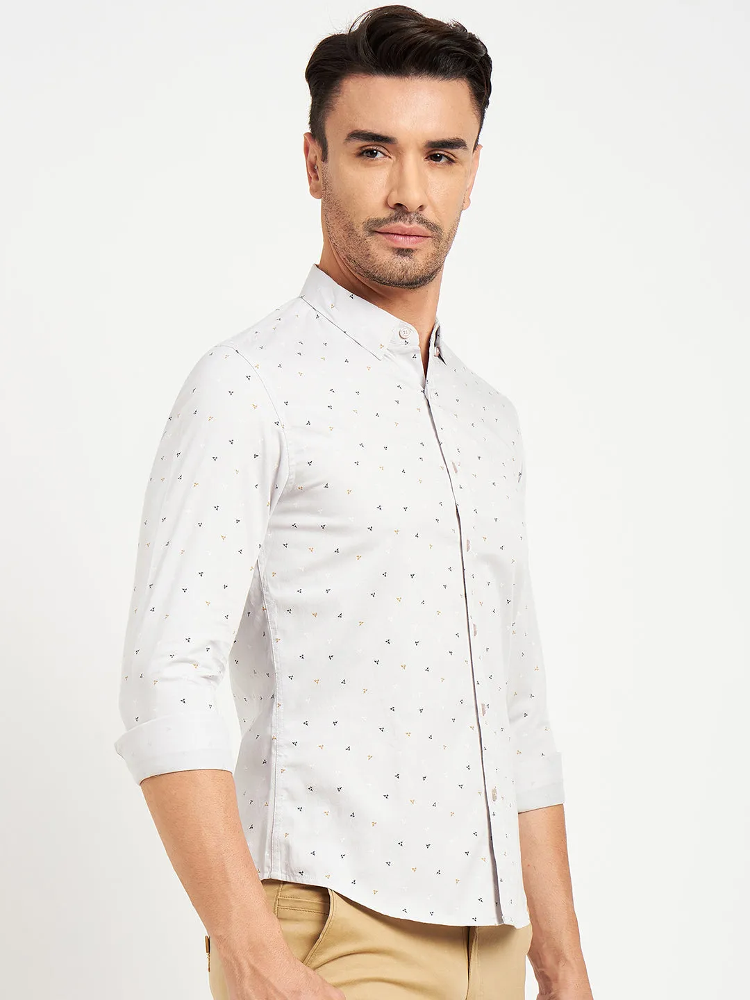 Camla Grey Shirts For Men