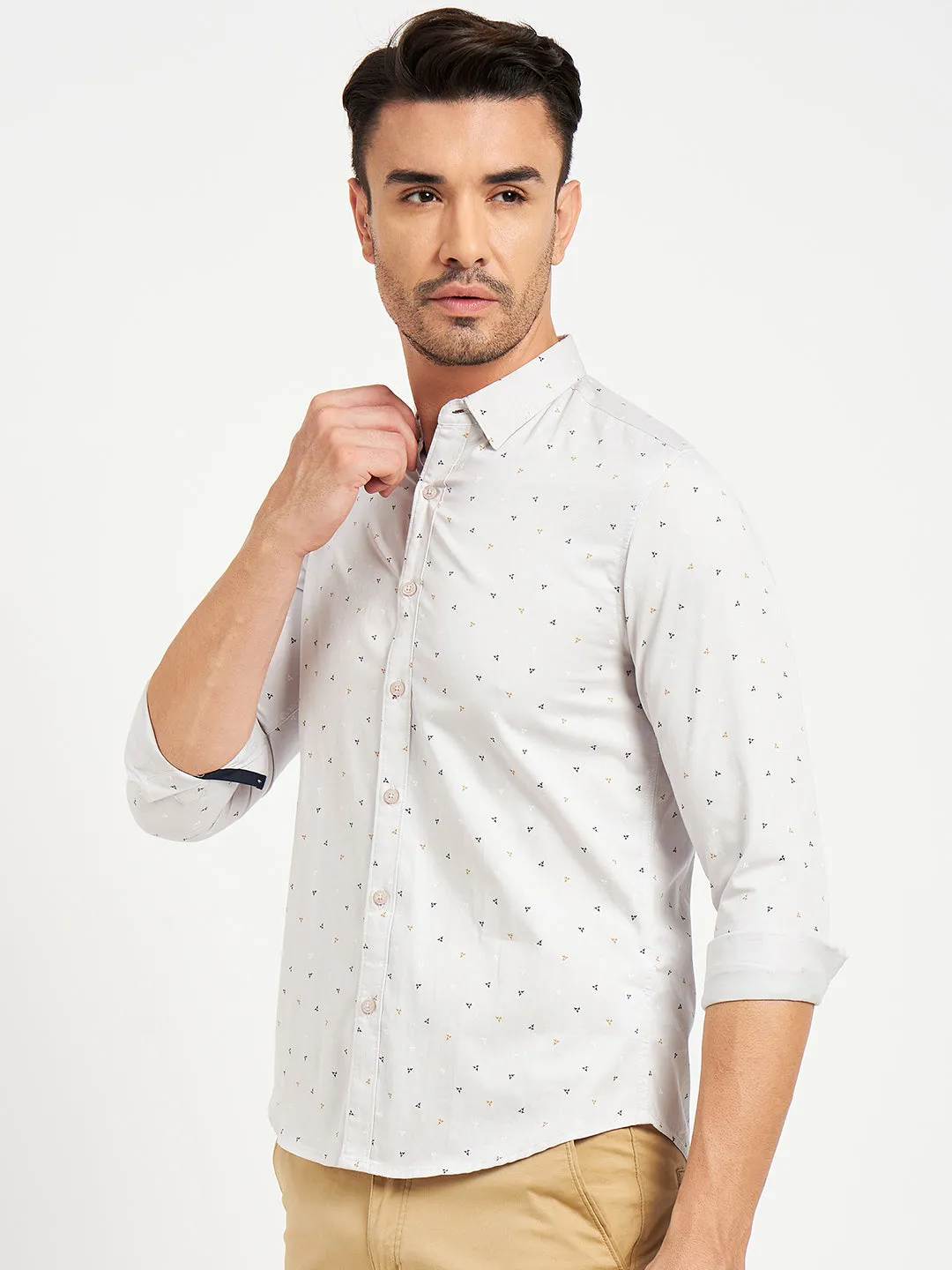Camla Grey Shirts For Men