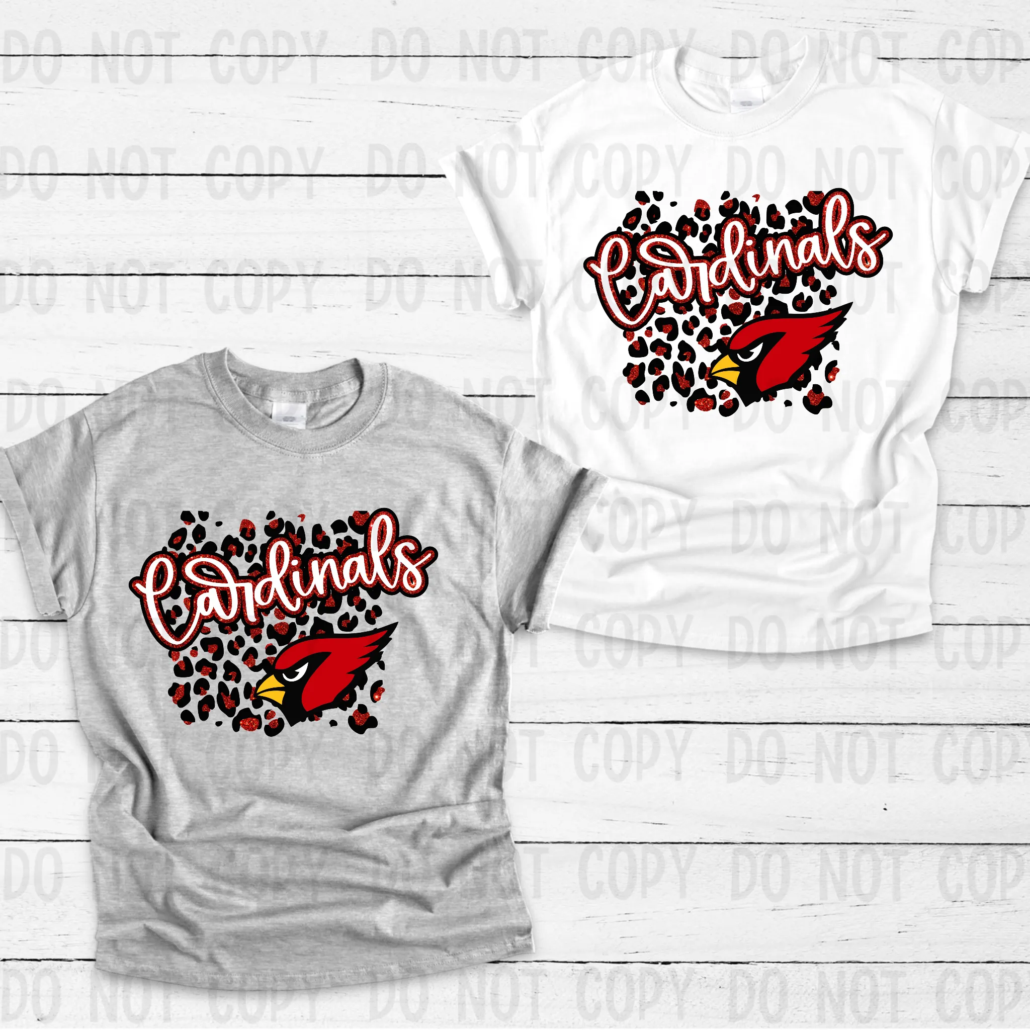 Cardinals bird with cheetah print