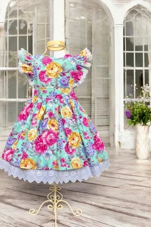 Charlotte Emma Dress | 
Judith in Turquoise |
OOAK ~ Sz 4