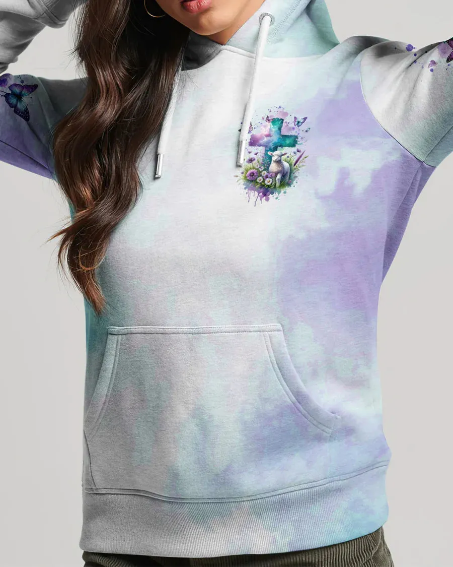 Christianartbag 3D T-Shirt For Women, Accept What Is Let Go Of What Was Lamb Women's All Over Print Shirt, Christian Shirt, Faithful Fashion, 3D Printed Shirts for Christian Women, CABDS05261223