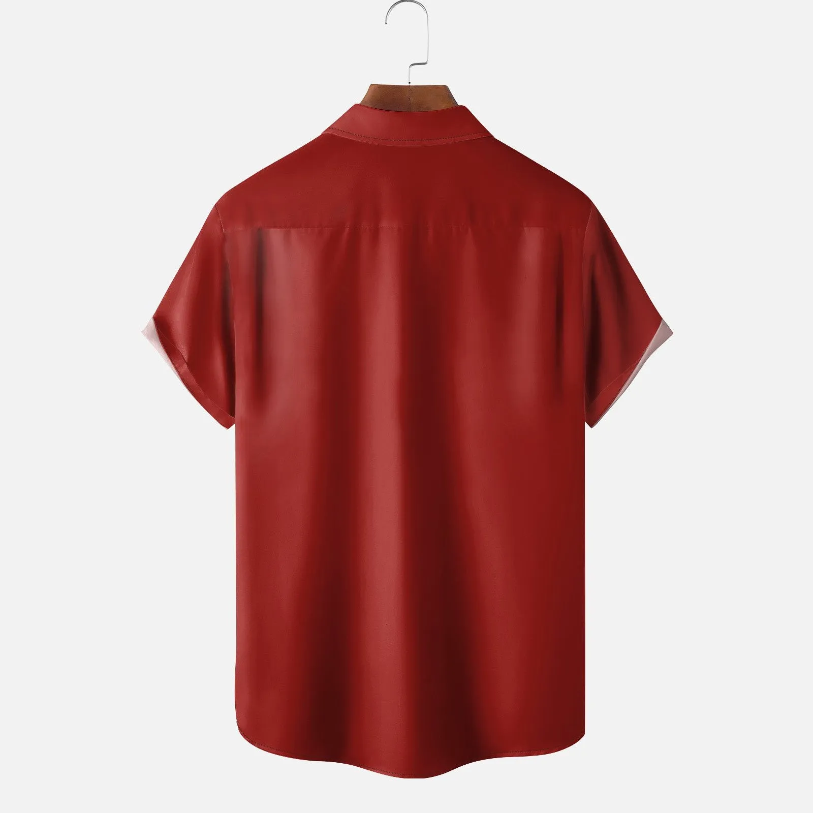 Christmas Rugby Chest Pocket Bowling Shirt