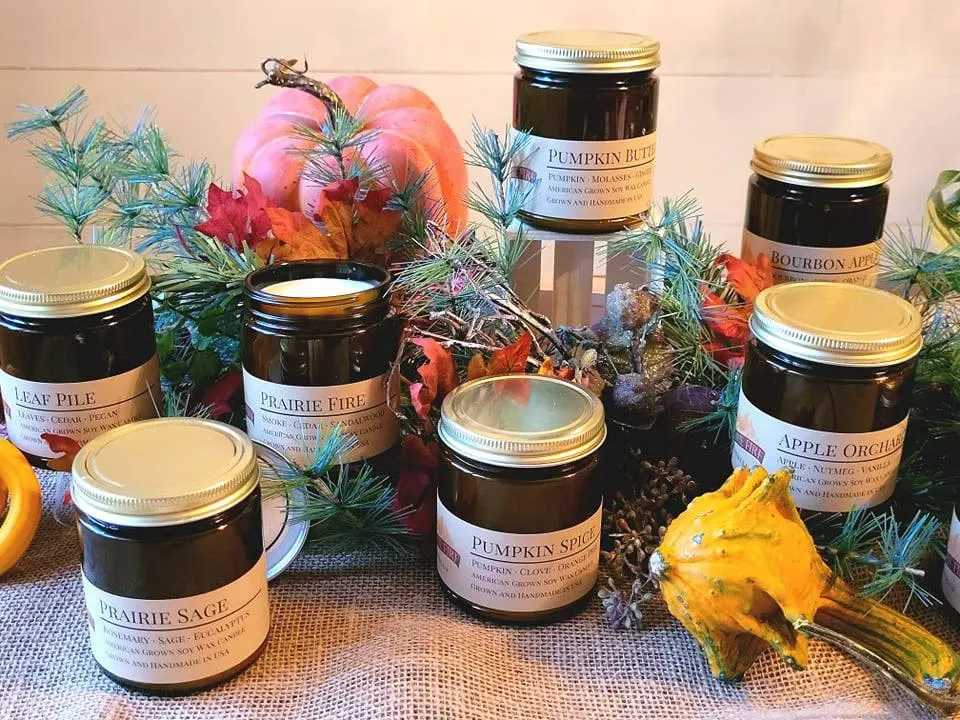 Cinnamon Spice Soy Wax Candle | 9 oz Amber Apothecary Jar