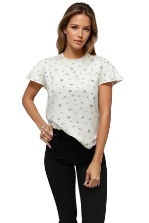 COLETTE RUFFLE SLEEVE TEE