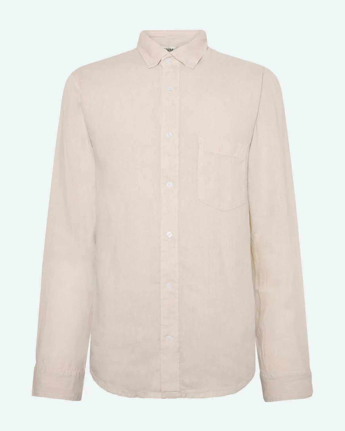 Colt long sleeved reg linen shirt 4115 - Rainy Day