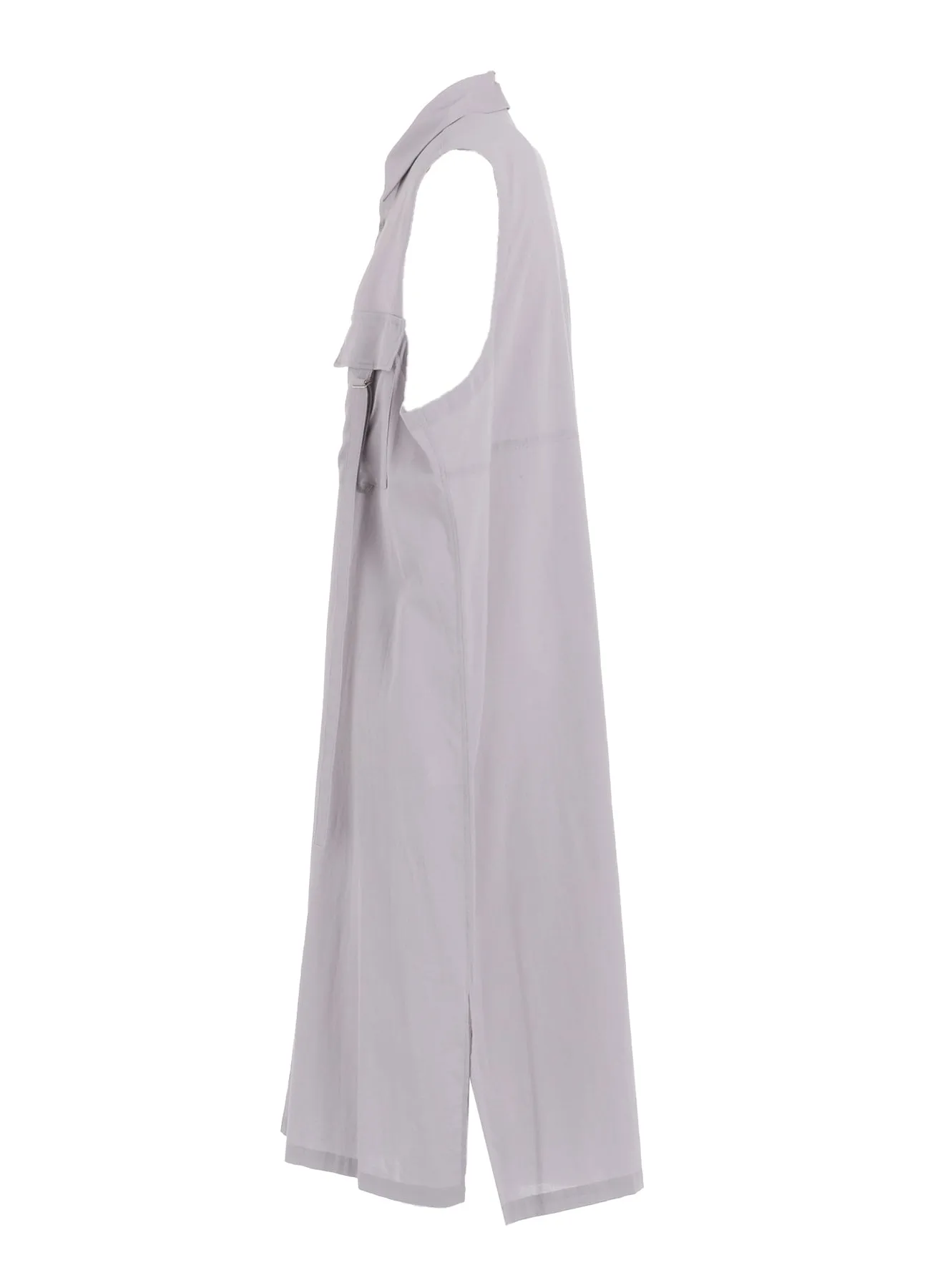 COTTON BOYLE VIYELLA SLEEVELESS SHIRT DRESS
