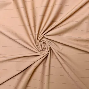 Cotton Sateen Fabric - Beige