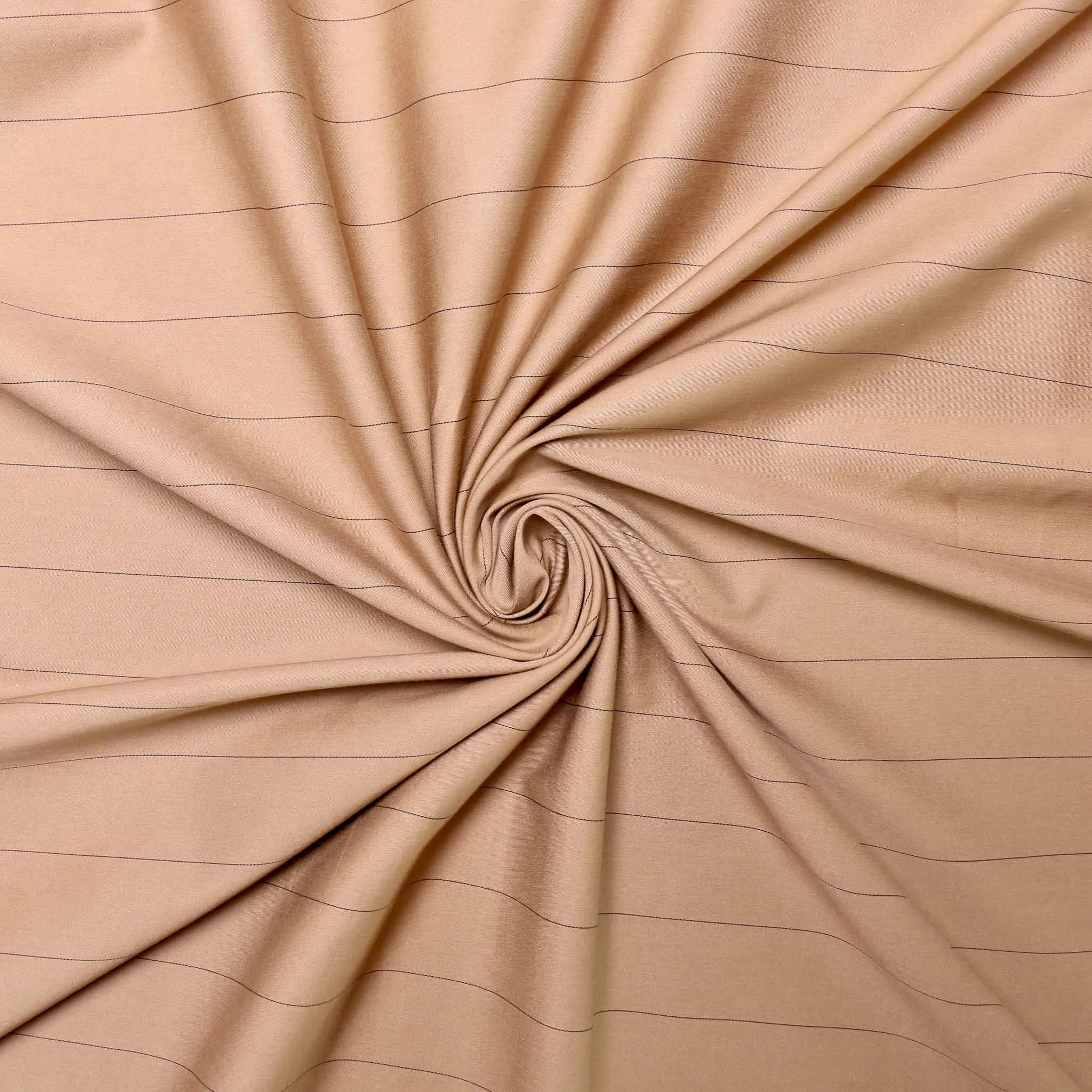 Cotton Sateen Fabric - Beige