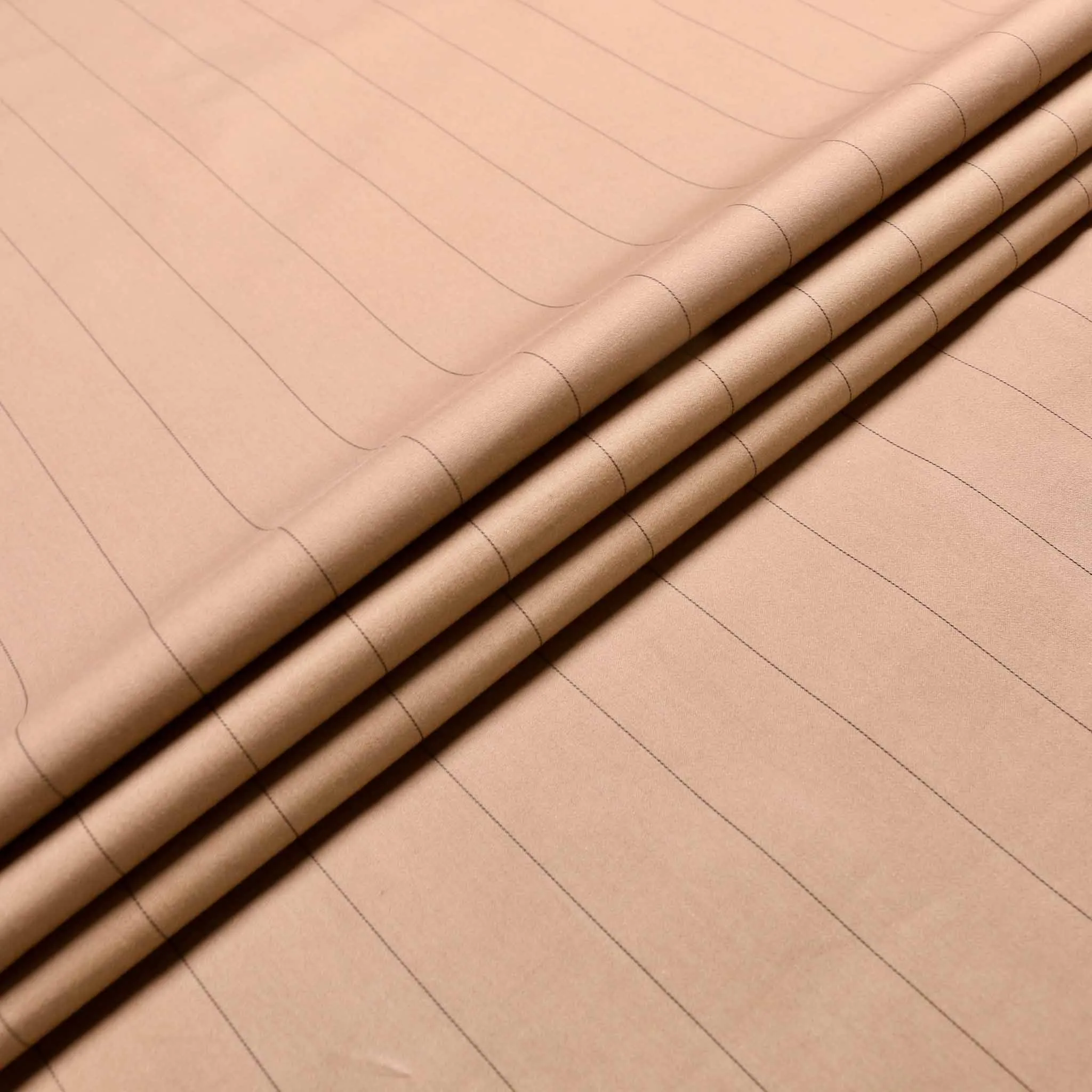 Cotton Sateen Fabric - Beige