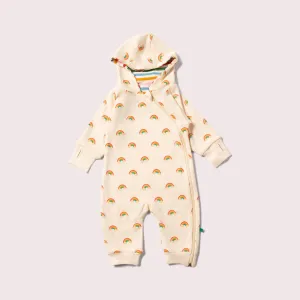 Cream Rainbows Reversible Hooded Snug As A Bug Suit
