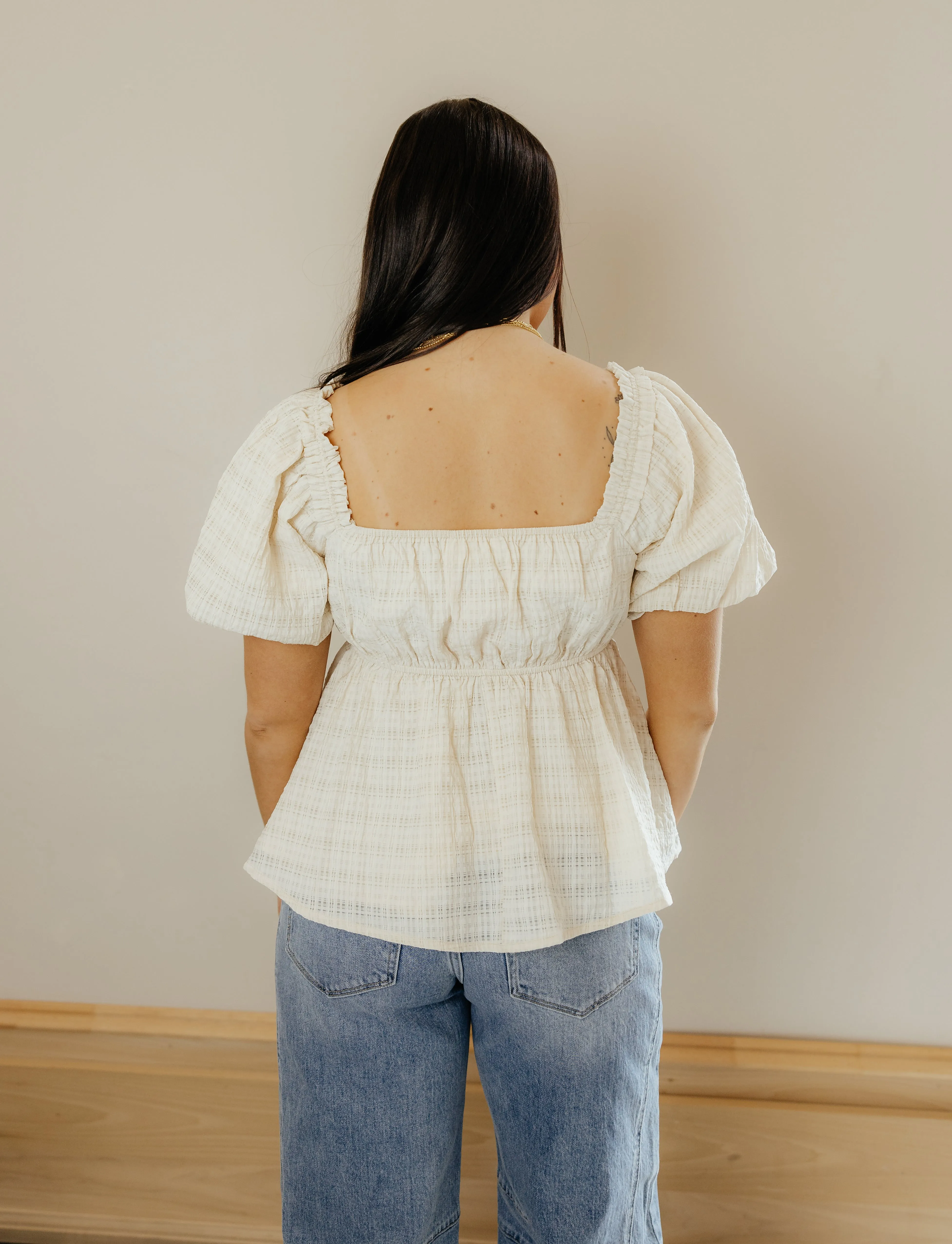 Creamy Luxe Babydoll Top