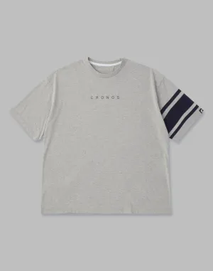 CRONOS BRASSARD OVERSIZE T-SHIRTS【GRAY】