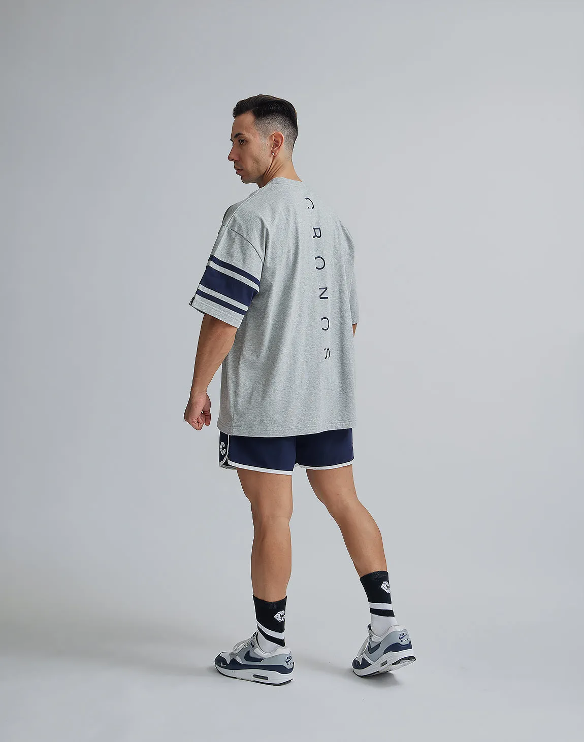 CRONOS BRASSARD OVERSIZE T-SHIRTS【GRAY】