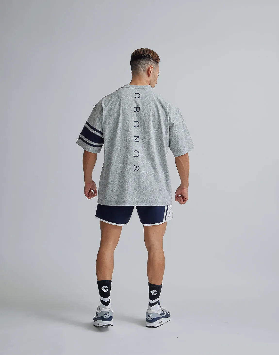 CRONOS BRASSARD OVERSIZE T-SHIRTS【GRAY】