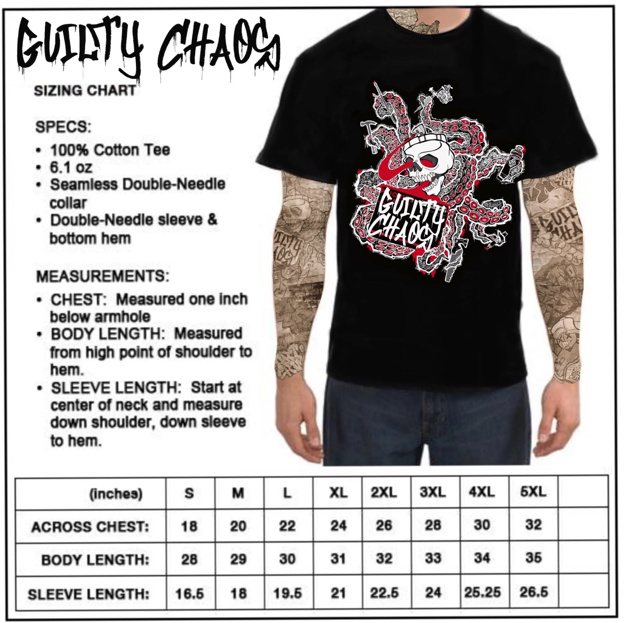 Custom Guilty Chaos Skull-topus t-shirt 1of1