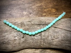 Czech Glass Fire Polished Bead Strand - Faceted Rounds - 5mm - 5”