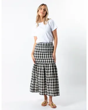 Dalton Skirt - Black & White Check
