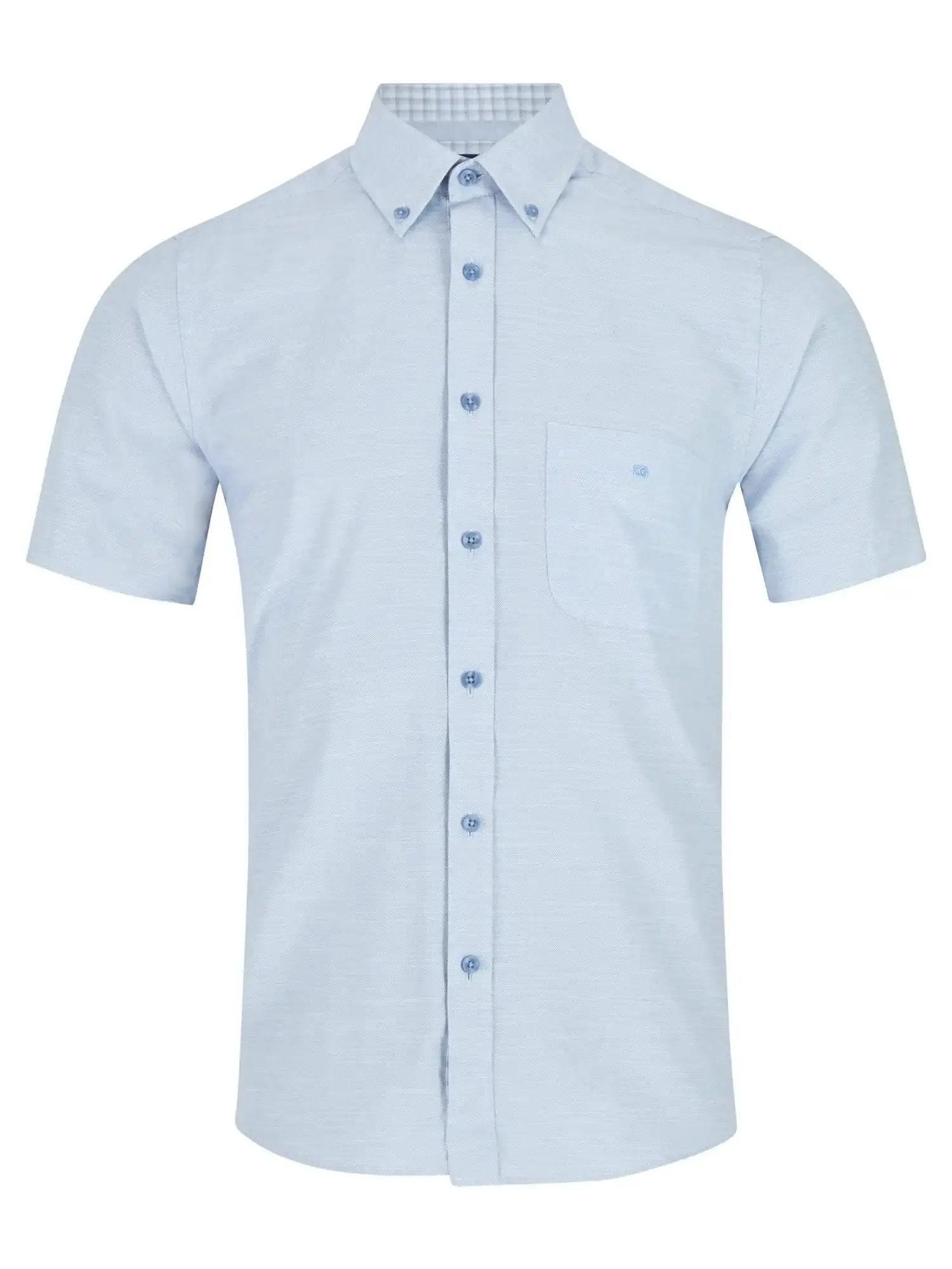 DG's Drifter Men's Short Sleeve Oxford Shirt 14601SS/22 Blue