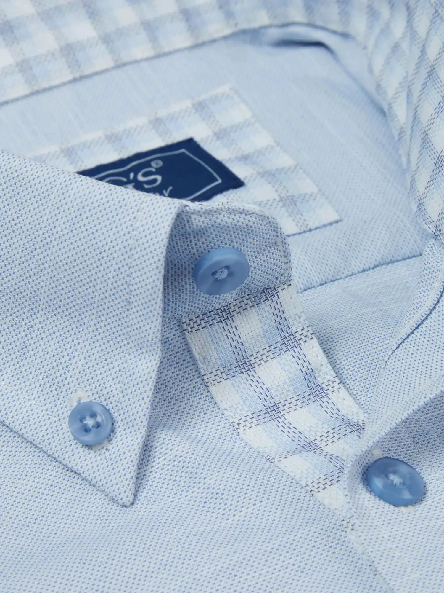 DG's Drifter Men's Short Sleeve Oxford Shirt 14601SS/22 Blue