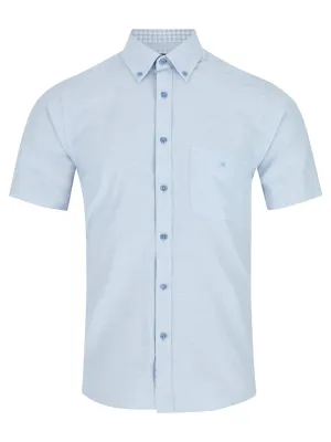 DG's Drifter Men's Short Sleeve Oxford Shirt 14601SS/22 Blue