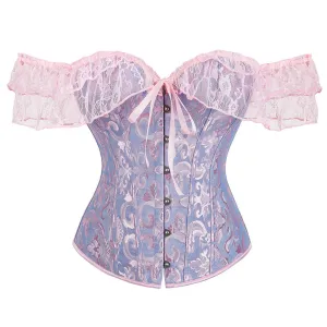 Elegant Lace Off-Shoulder Corset for Shaping, Designed for Party and Club Style