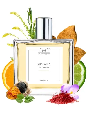 EM5™ Miyake Perfume EDP Spray for Men | Citrus Woody Fresh Spicy Fragrance Accords | Luxury Gift for Him | Variants Available: 50 ml Spray / 15 ml Spray