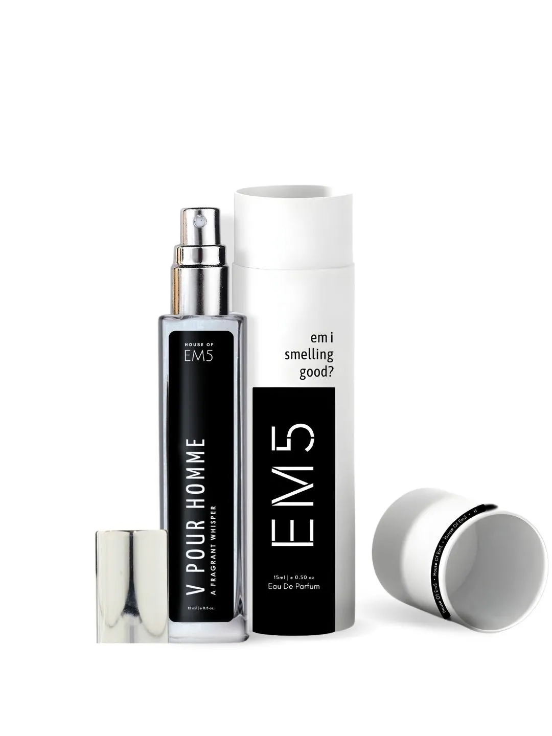 EM5™ V Pour Homme Perfume for Men | Eau De Parfum Spray | Citrus Aromatic Fresh Spicy Fragrance Accords | Luxury Gift for Him | Sizes Available: 50 ml / 15 ml