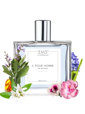EM5™ V Pour Homme Perfume for Men | Eau De Parfum Spray | Citrus Aromatic Fresh Spicy Fragrance Accords | Luxury Gift for Him | Sizes Available: 50 ml / 15 ml
