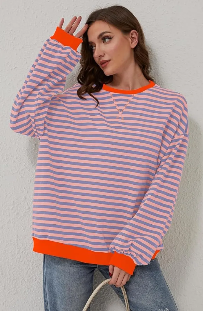 ERICA | STRIPED OVERSIZED SWEATER