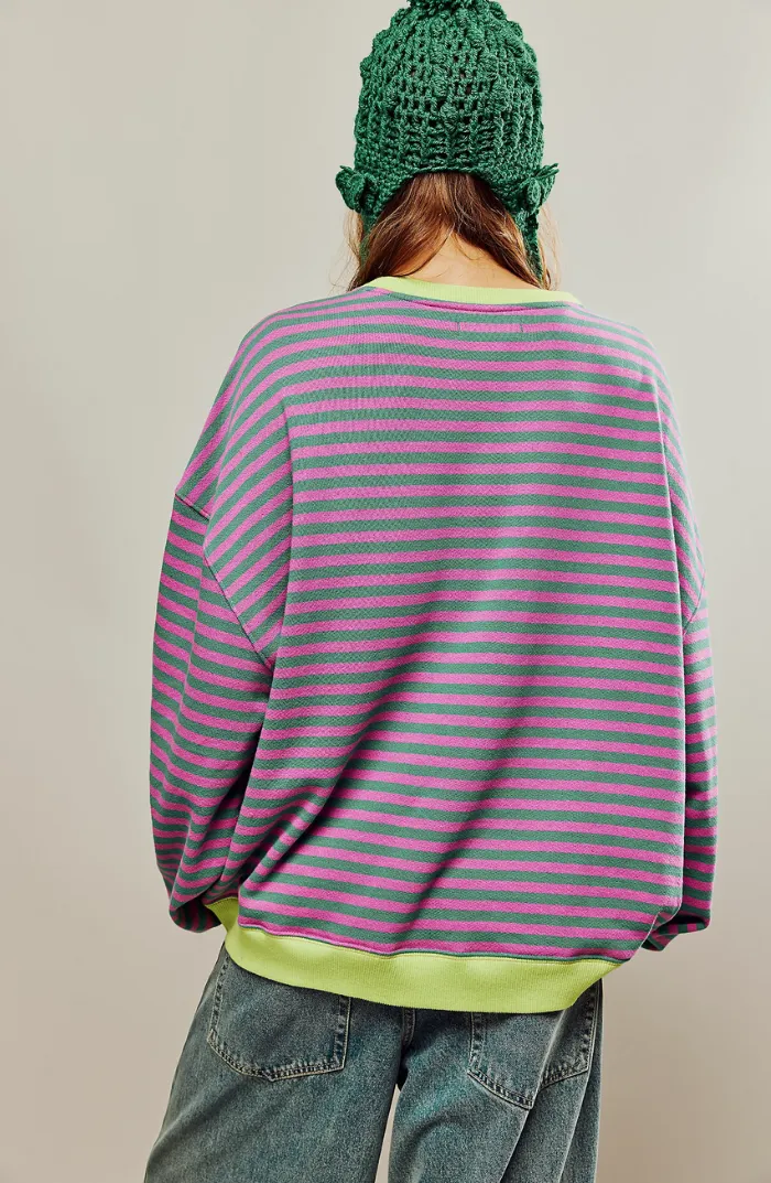 ERICA | STRIPED OVERSIZED SWEATER