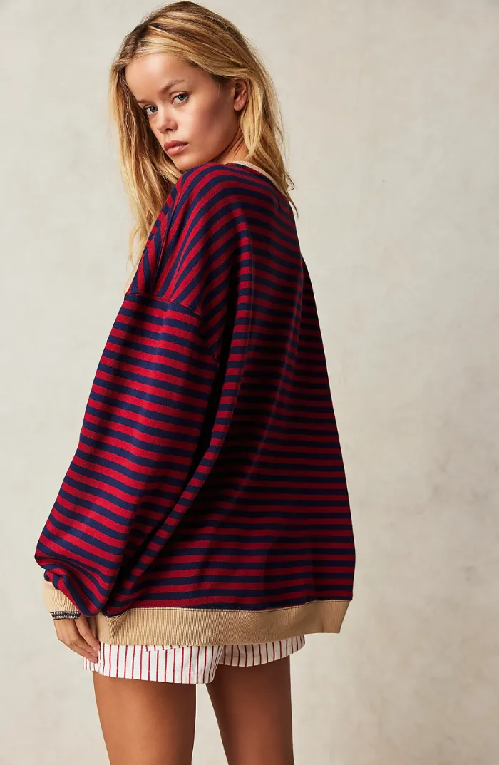 ERICA | STRIPED OVERSIZED SWEATER