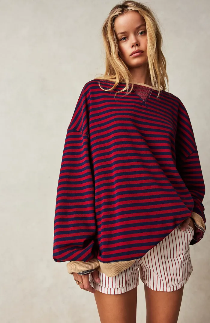 ERICA | STRIPED OVERSIZED SWEATER