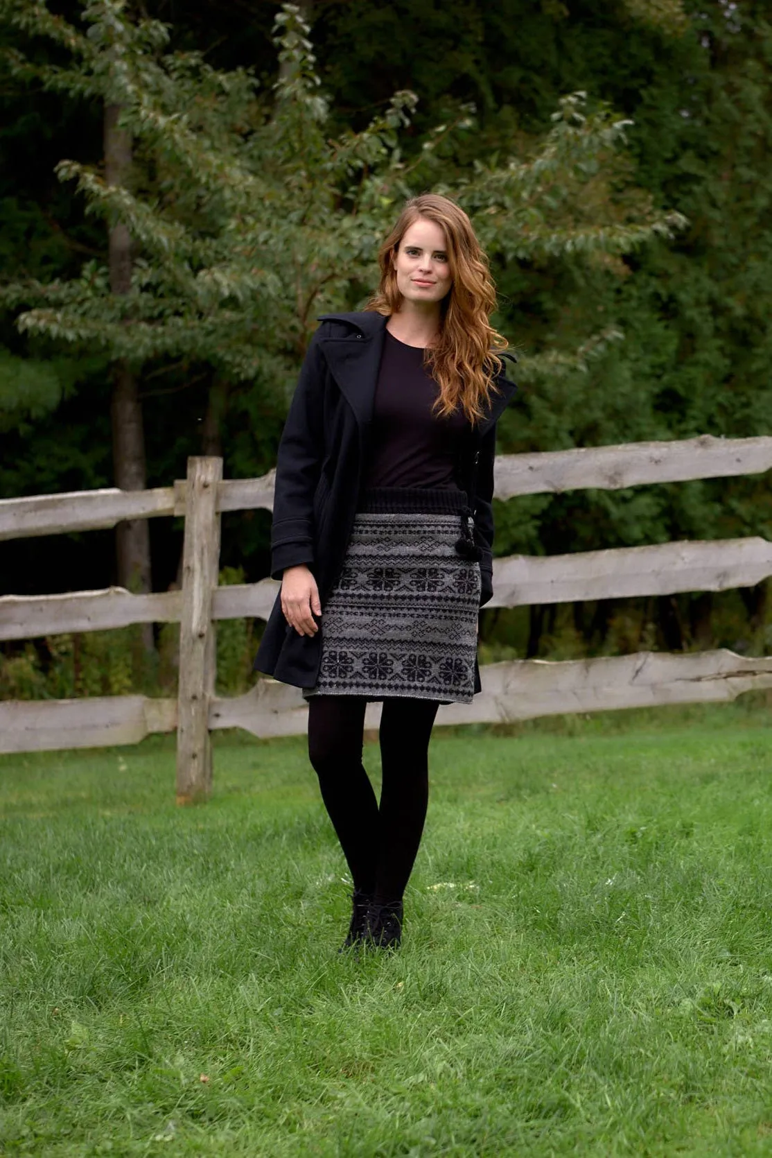 Eva - wool knit skirt