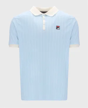 Fila Bb1 Vintage Stripe Polo Clear Blue/Mashmallow