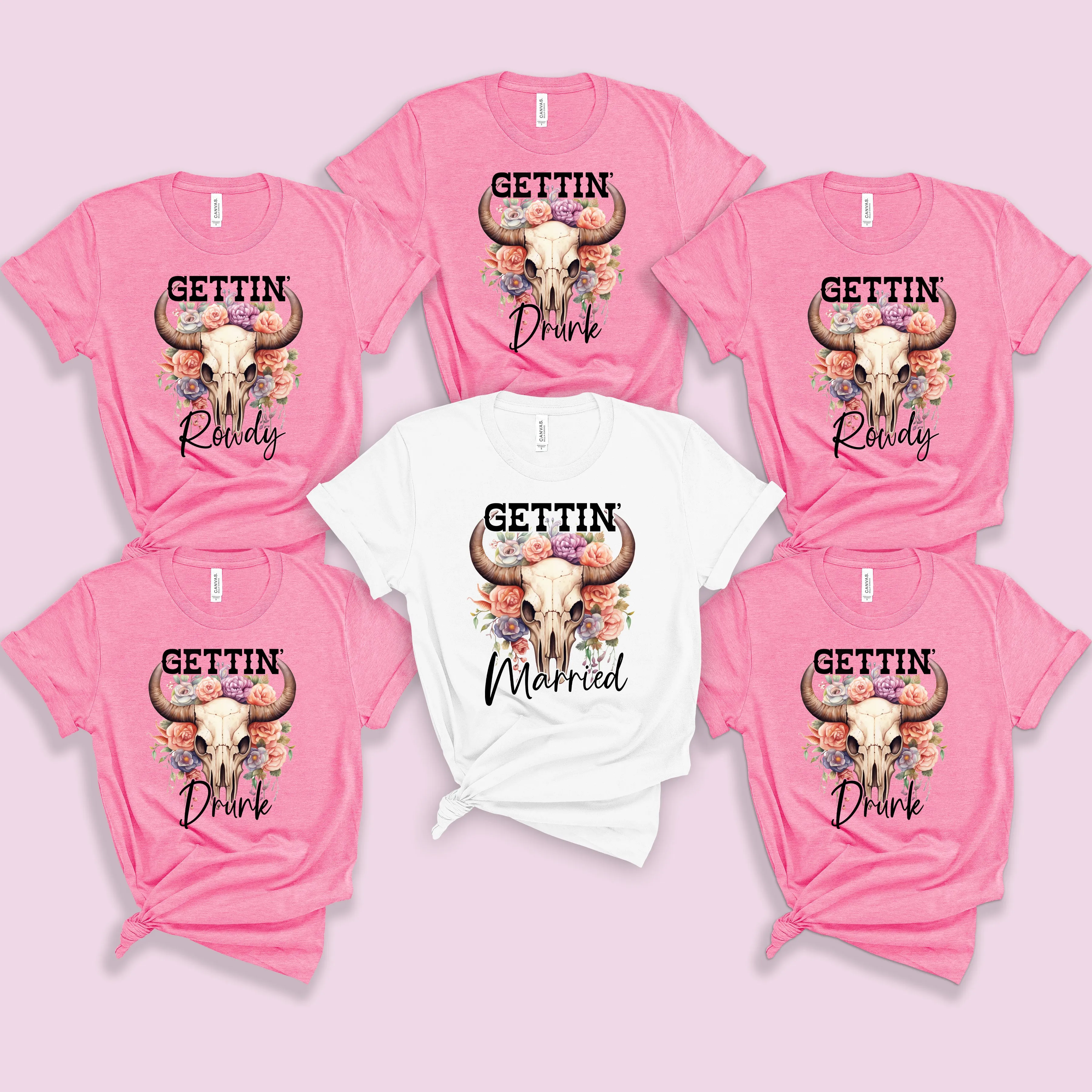 Floral Getting Rowdy Bachelorette Party Shirt
