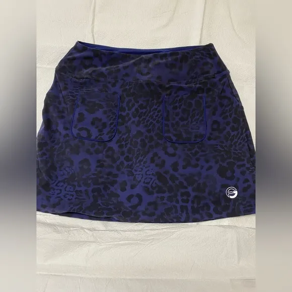 FORAY GOLF 🌻THE EDIT SKIRTS - NAVY LEOPARD PRINT